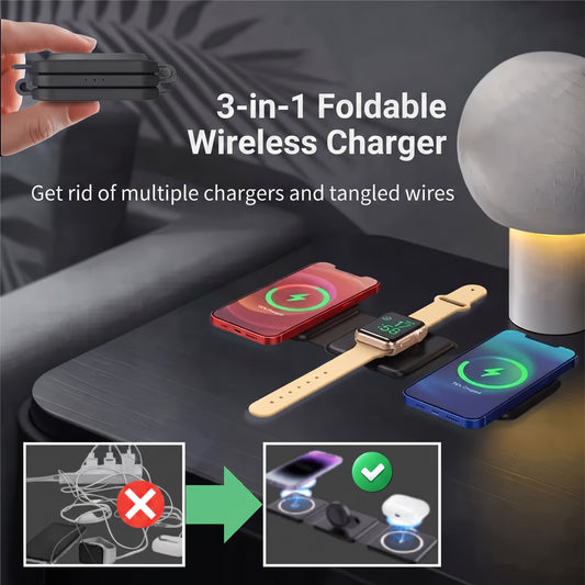 3 In 1 Magnetic Wireless Charger